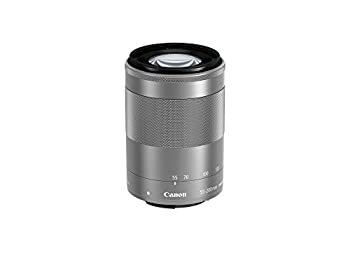 【中古】(人並み外れたに似つかわしい)Canon 望遠望遠レンズ EF-M55-200粍 F4.5-6.3 IS STM(しろがね色) 銀鏡受け答え専用 EF-M55-200ISSTMSL