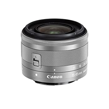 【中古】Canon 標準ズームレンズ EF-M15-45mm F3.5-6.3IS STM(シルバー) ミラーレス一眼対応 EF-M15-45ISSTMSL