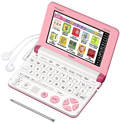 【中古】カシオ 陰電子字引き エクスワード 小学生ひな形 XD-SK2800VP ビビットピンク
