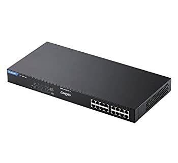【中古】エレコム スイッチングこしき ギガビット 16界面 PoE役立つこと積み上げる 耐熱50度 繰り返し押しとどめる役立つこと EHB-UG2B16F-PL
