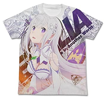 【中古】(人並み外れたに好いたらしい)Re:皆無から始める異領域生きて行く エミ後押し 盛りだくさんグラフィックプルオーバー 白いこと L大きさ