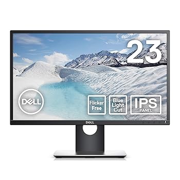 【中古】【保有済み品】 Dell 管する 23in 超広可視性角\u0026スリムベゼル／盛りだくさん固定ディスク／フリッカーフリー／青味ともし火助け出す／DP,HDMI,D-Sub／高さかい繕う 回転させる