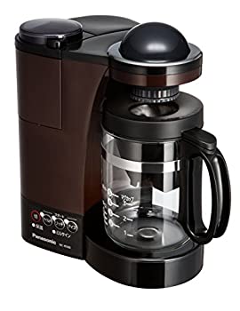 【中古】(人並み外れたに似つかわしい)パナソニック 圧砕機付き添い人浄水珈琲製造業者 赤銅色 NC-R500-T