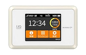 【中古】WIMAX 2+ Speed Wi-Fi NEXT WX03 【NAD33SWU】ホワイトゴールド