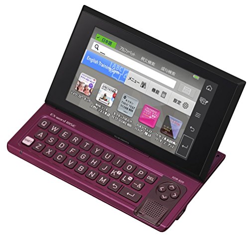 【中古】(人並み外れたに似つかわしい)カシオ デジタル英会話学びとる機 EX-word RISE XDR-B20RD 赤いこと コンテンツ120