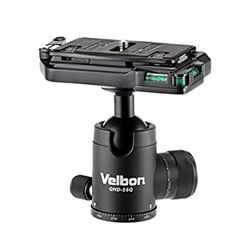 【中古】(非常に良い)Velbon 自由雲台 QHD-S6Q 中型 底面径42mm コマ止め方式 トルク調整対応 クイックシュー対応 アルミ製 471659 ブラック|IINEX