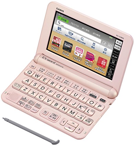 【中古】(人並み外れたに好いたらしい)カシオ 陰電子字引き エクスワード 中学生青写真 XD-G3800PK 点火装置サクラ色 コンテンツ140