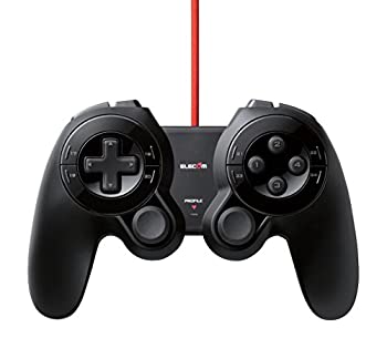 【中古】(非常に良い)エレコム ゲームパッド <DUX> USB 24ボタン MMO向け ブラック JC-DUX60BK