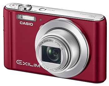 【中古】CASIO デジタル写真機 EXILIM EX-ZS240RD 手ブレに揺るぎない光学12倍望遠レンズ シャッターを押すだけでキレイに撮れる
