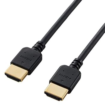 【中古】エレコム HDMI ケーブル 2m 4K × 2K対応 やわらか ブラック DH-HD14EY20BK