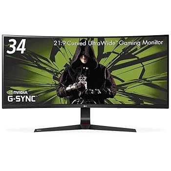 【中古】(非常に良い)LG ゲーミング ディスプレイ モニター 34UC89G-B 34インチ／21:9 曲面Ultra Wide／IPS 非光沢／144Hz／G-Sync対応／DisplayPort,HDMI,USB｜IINEX