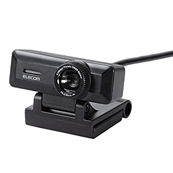 【中古】(人並み外れたに好いたらしい)エレコム WEB写真機 UCAM-C750FBBK マイクロホン内蔵 盛りだくさん固定ディスク 1080p 30FPS 500万絵素 高事こまか硝子水晶体 有線テレビ長1.5m 黒いこと