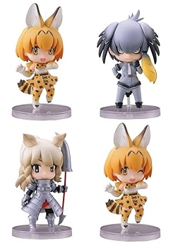 【中古】(非常に良い)カプセルQキャラクターズ けものフレンズ デフォルメ立体図鑑 かぷせるフレンズ Vol.1 全4種セット(フルコンプ)