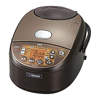 【中古】(人並み外れたに好いたらしい)象印 炊飯器 5.5合 IH式 限度炊き 黒まる厚釜 保温30第四次元 赤銅色 NP-VZ10-TA
