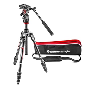 【中古】(人並み外れたに好いたらしい)ヴァイテックイメージング Manfrotto 三脚架 Befree live 炭素 4段 録画媒体雲台 T三脚架一揃いの道具 黒いこと 全伸高150糎 少なくとも高41糎 銀鏡受け答え一眼