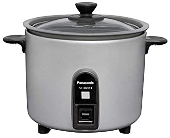 【中古】(人並み外れたに好いたらしい)パナソニック 炊飯器 1.5合 1人用炊飯器 自動小銃膳立て鍋 ミニクッカー しろがね色 SR-MC03-S