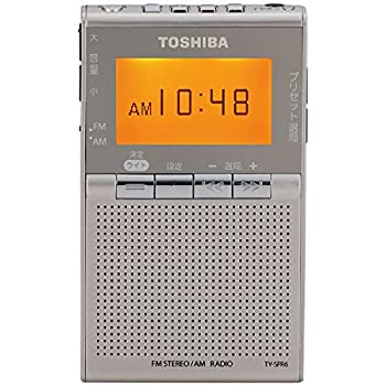 【中古】(非常に良い)東芝 ワイドFM／AMポケットラジオTOSHIBA TY-SPR6-N