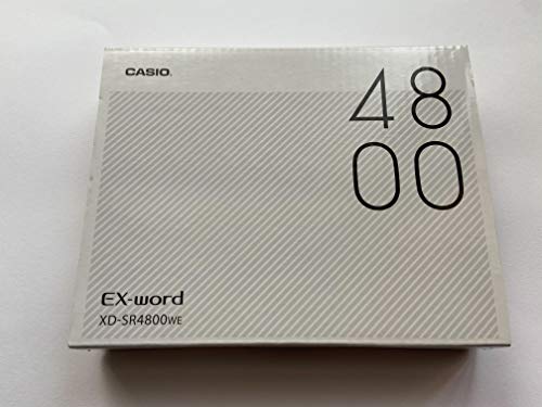 【中古】(人並み外れたに好いたらしい)カシオ CASIO 陰電子字引き エクスワード 高校生ひな形 XD-SR4800WE 白いこと 215コンテンツ