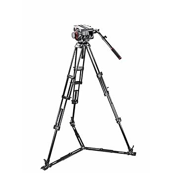 【中古】Manfrotto 509固定ディスク 映像媒体頭顱 545GB 三脚架と地上レベルスプレッダー