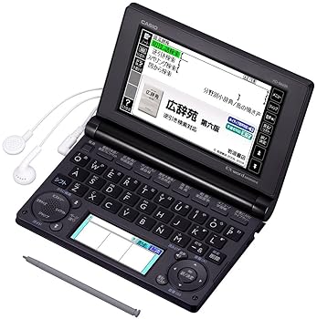 【中古】(非常に良い)CASIO Ex-word 電子辞書 一般・総合モデル(生活・教養) ブラック 110コンテンツ 1000文学作品 クラシック1000フレーズ収録 ツインカラー液晶 EX-|IINEX