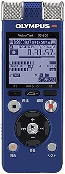 【中古】OLYMPUS ICレコーダー Voice-Trek 4GB リニアPCM対応 microSDスロット 3マイクシステム搭載 BLU ブルー DS-800