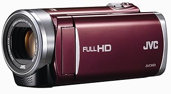 【中古】(非常に良い)JVCKENWOOD JVC ビデオカメラ EVERIO GZ-E220 内蔵メモリー 8GB レッド GZ-E220-R｜IINEX