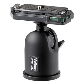 【中古】Velbon 自由雲台 QHD-73Q 大型 底面径64mm クイックシュー対応 アルミ製 471727