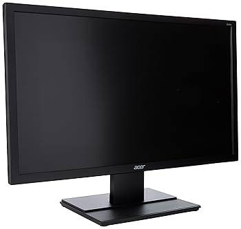 【中古】(人並み外れたに似つかわしい)Acer V246HL bmdp - LED monitor - 24\" - 1920 x 1080 Full 固定ディスク - TN - 250 シーディー／m2 - 5 ms - DVI, VGA, DisplayPort - speakers - black - DVI, V"