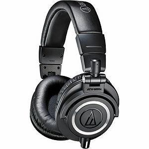 【中古】audio-technica オーディオテクニカ プロフェッショナルモニターヘッドホン ATH-M50x ブラック スタジオレコーディング ／ ミキシング ／ DJ ／トラ