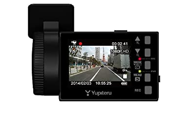 【中古】(非常に良い)ユピテル 常時録画ドライブレコーダー 2.4インチ液晶搭載200万画素FullHD画質 DRY-FV33