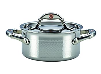 【中古】(非常に良い)Ruffoni Symphonia Prima 1.5-quart Covered Casserole、ステンレススチール