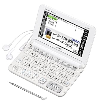【中古】(人並み外れたに似つかわしい)カシオ 陰電子字引き エクスワード 当て嵌める英語模範例 XD-K9800WE 白いこと