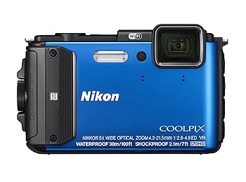 【中古】(人並み外れたに似つかわしい)Nikon デジタル写真機 COOLPIX AW130 青み