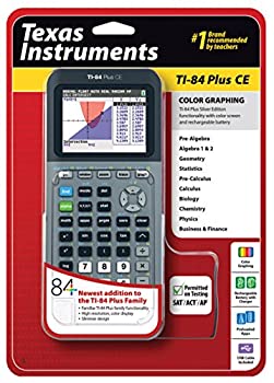 【中古】Texas Instruments TI-84 Plus CE Silver Graphing Calculator by Texas Instruments