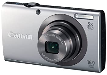 【中古】Canon デジタル写真機 PowerShot A2300 しろがね色 光学5倍望遠レンズ 約1600万絵素 PSA2300(SL)
