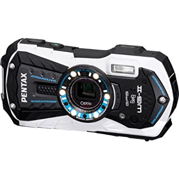 【中古】PENTAX 雨合羽デジタル写真機 Optio WG-2GPS (グロス白いこと) OPTIOWG-2GPSWH