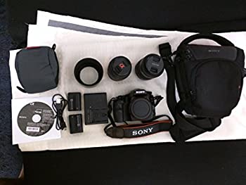 【中古】SONY ミラーレス一眼 α57 ダブルズームレンズキット DT 18-55mm F3.5-5.6 SAM＋DT 55-200mm F4-5.6 SAM付属 SLT-A57Y