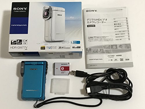 【中古】(非常に良い)SONY デジタルHDビデオカメラレコーダー ブルー HDR-GW77V/L|IINEX