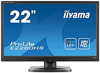 【中古】iiyama ProLite E2280HS-B1 21.5型ワイド液晶ディスプレイ Full HD 1920ｘ1080モード対応 [PC]｜IINEX