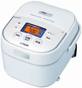 【中古】虎 IH炊飯器 「炊きたて」 tacook 3合 白いこと JKU-A550-W