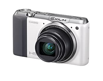 【中古】CASIO EXILIM デジタル写真機 ハイスピード 1610万絵素 光学18倍望遠レンズ 白いこと EX-ZR700WE