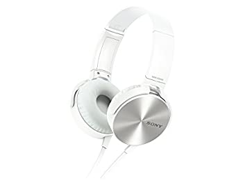 【中古】ソニー SONY ヘッドホン MDR-XB450 : 密閉型 折りたたみ式 ホワイト MDR-XB450 W