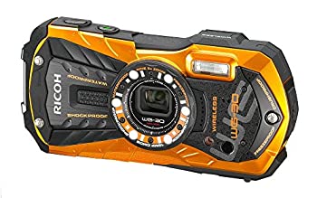 【中古】RICOH 雨合羽デジタル写真機 RICOH WG-30W ひな形オレンジ色 雨合羽12m耐ぼうぜん自失1.5m耐寒-10度 RICOH WG-30W OR 04636