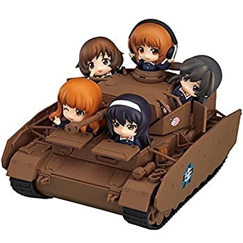 【中古】(人並み外れたに好いたらしい)ねんどろいどもあ 号特車 D型改 (H型遣りくち) 全長約16珊＋ねんどろいどぷち あんこう野球クラブ 約6珊 西住みほ 秋山優花里 武部沙織 五十鈴華 冷泉