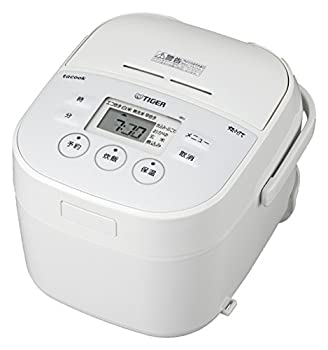 【中古】(非常に良い)タイガー 炊飯器 マイコン 3合 ホワイト レシピ付 tacook 炊きたて JBU-A551-W|IINEX