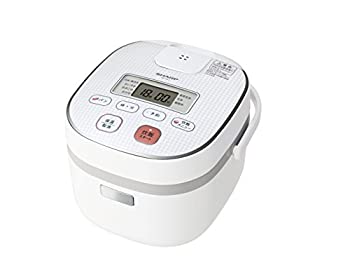 【中古】(非常に良い)シャープ 炊飯器 3合 ホワイト KS-C5J-W