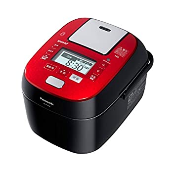 【中古】(非常に良い)パナソニック 5.5合 炊飯器 圧力IH式 Wおどり炊き ルージュブラック SR-SPX106-RK