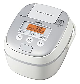【中古】(人並み外れたに好いたらしい)虎 炊飯器 5.5合 IH 土鍋上塗り 時短早炊き役立つこと 白いこと 炊きたて JPE-A100-W