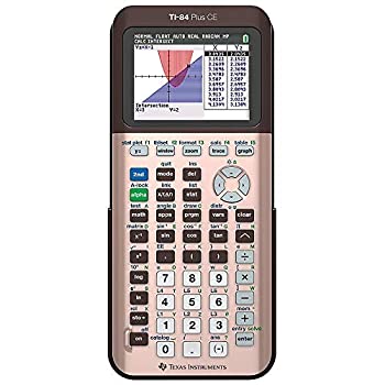 【中古】Texas Instruments ti-84?Plus CE Graphing Calculator、ローズゴールド