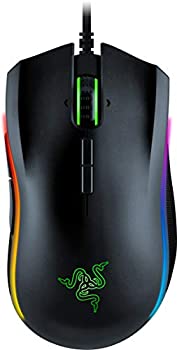 【中古】(人並み外れたに好いたらしい)Razer Mamba Elite ゲーミングマウス 光学検出器 16000 DPI 9名取り草 RZ01-02560100-R3M1 黒いこと